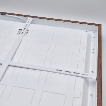 Brilagi - LED Loftlampe til Badeværelse WOODY FRAME LED/50W/230V 60x60 cm IP44 egetræ kirsebær