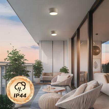 Brilagi - LED badeværelsesloftlampe FORIS LED/9W/230V Ø 9 cm beige IP44 CRI 90