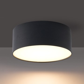 Brilagi - LED-badeværelsesloftlampe FORIS LED/20W/230V Ø 15 cm sort IP44