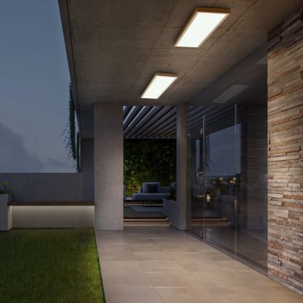 Brilagi - LED loftlampe til badeværelse FRAME LED/50W/230V 120x30 cm IP44 beige