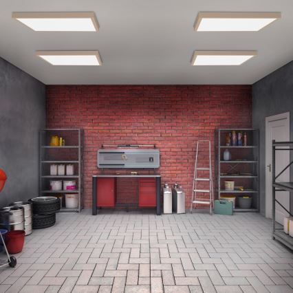 Brilagi - LED badeværelsesloftlampe FRAME LED/50W/230V 60x60 cm IP44 beige