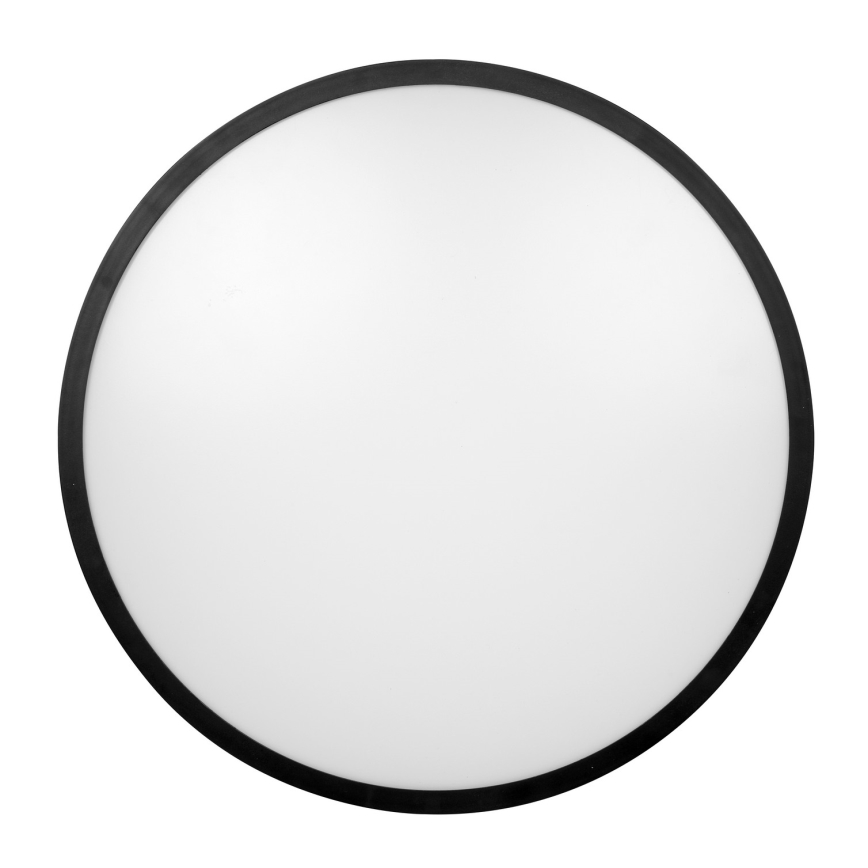 Brilagi - LED badeværelsesloftlampe med sensor ZENNA LED/18W/230V Ø 29,5 cm IP44 sort + fjernbetjening