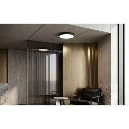 BRILAGI - LED badeværelsesloftlampe med sensor ZENNA LED/24W/230V Ø 35 cm IP44 sort