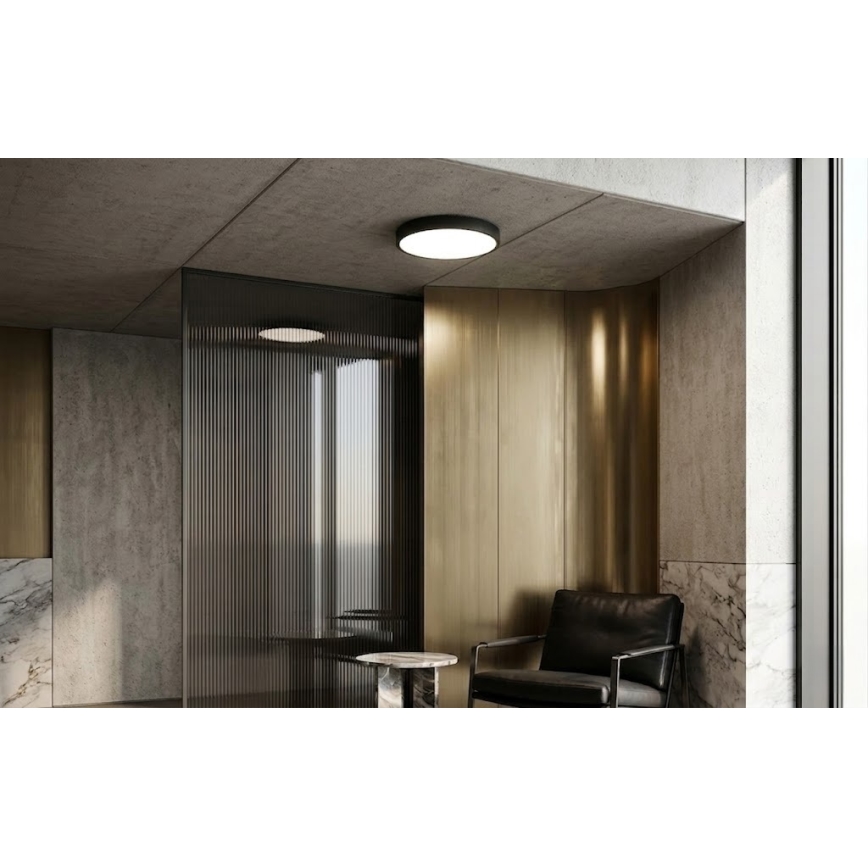 BRILAGI - LED badeværelsesloftlampe med sensor ZENNA LED/24W/230V Ø 35 cm IP44 sort