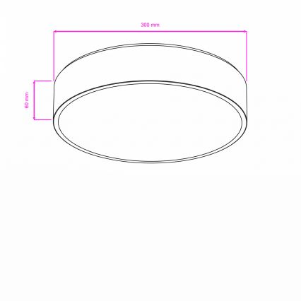 Brilagi - LED badeværelsesloftlampe POOL LED/24W/230V 3000/4000/5500K Ø 30 cm IP54 hvid