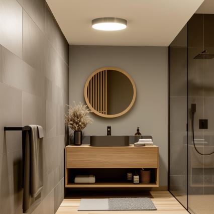 Brilagi - LED badeværelsesloftlampe POOL LED/36W/230V 3000/4000/5500K Ø 40 cm IP54 messing