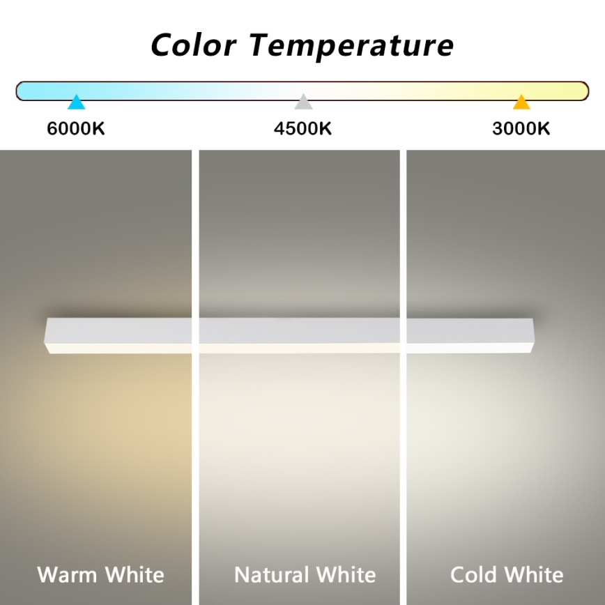 Brilagi - LED badeværelsesloftlampe SLEEKLINE LED/40W/230V 3000/4500/6000K hvid IP44