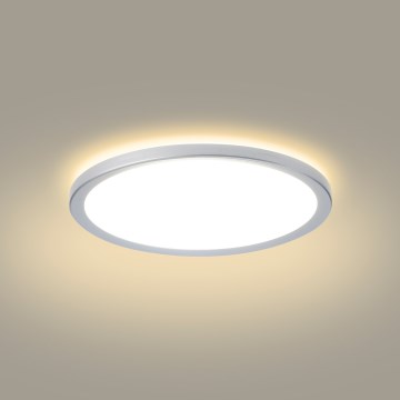 Brilagi - LED badeværelsesloftlampe ULTRA SLIM LED/12W/230V Ø 22,5 cm sølvfarvet IP54