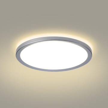Brilagi - LED badeværelsesloftlampe ULTRA SLIM LED/24W/230V Ø 42 cm sølv IP54