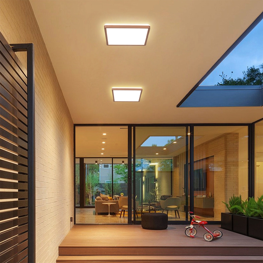 Brilagi - LED badeværelsesloftlampe ULTRA SLIM LED/18W/230V 30x30 cm rosaguld IP54