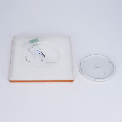 Brilagi - LED badeværelsesloftlampe ULTRA SLIM LED/18W/230V 30x30 cm rosaguld IP54