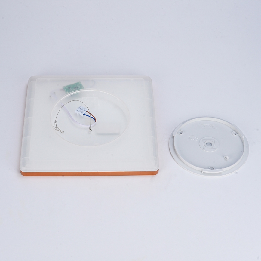 Brilagi - LED badeværelsesloftlampe ULTRA SLIM LED/18W/230V 30x30 cm rosaguld IP54