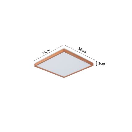 Brilagi - LED badeværelsesloftlampe ULTRA SLIM LED/18W/230V 30x30 cm rosaguld IP54