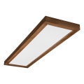 Brilagi - LED Badeværelsesloftlampe WOODY FRAME LED/40W/230V 120x30 cm IP44 kirsebær eg