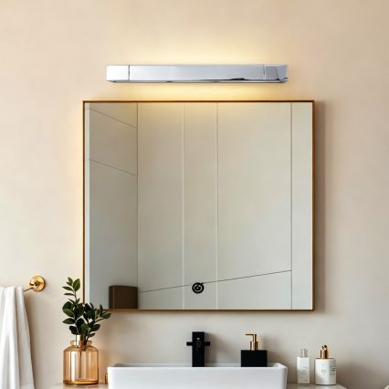 Brilagi - LED-belysning til badeværelsesspejl AQUA LINE LED/12W/230V 45 cm IP44 blank krom CRI 90