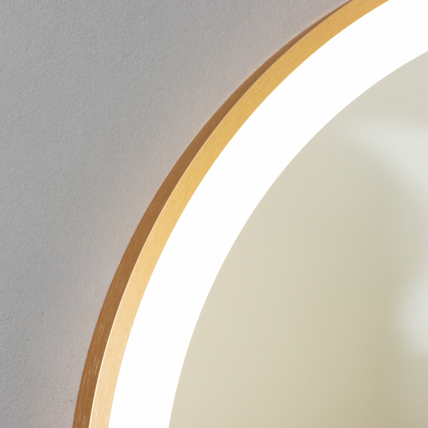Brilagi - LED badeværelsesspejl ERBA LED/25W/230V 50x80 cm guld IP44 CRI 90 dæmpbart + CCT