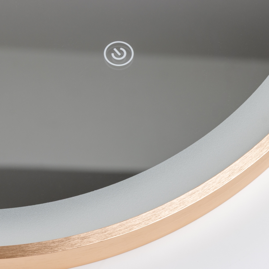 Brilagi - LED badeværelsesspejl ERBA LED/25W/230V 50x80 cm guld IP44 CRI 90 dæmpbart + CCT