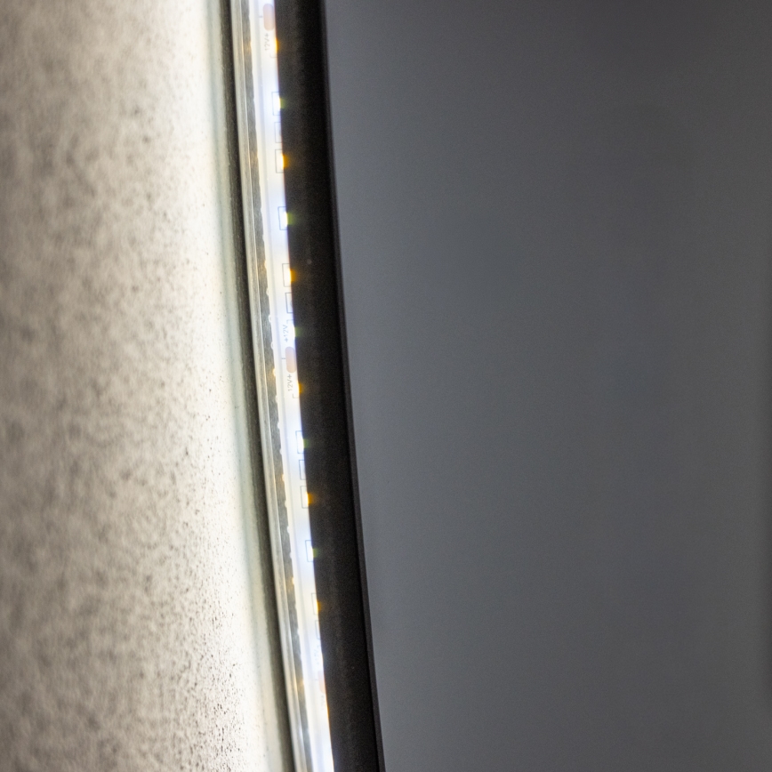 Brilagi - LED-badeværelsesspejl VENA BLACK LED/32W/230V Ø 100 cm IP44 CRI 90, dæmpbart + CCT