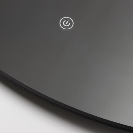 Brilagi - LED-badeværelsesspejl VENA BLACK LED/32W/230V Ø 100 cm IP44 CRI 90, dæmpbart + CCT