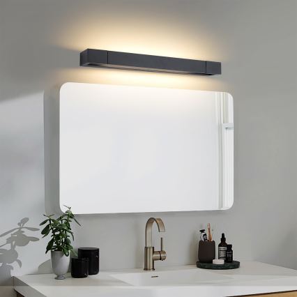 Brilagi - LED-spejlbelysning til badeværelse AQUA LINE LED/12W/230V 45 cm IP44 sort CRI 90