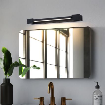 Brilagi - LED-spejlbelysning til badeværelse AQUA LINE LED/12W/230V 45 cm IP44 sort CRI 90