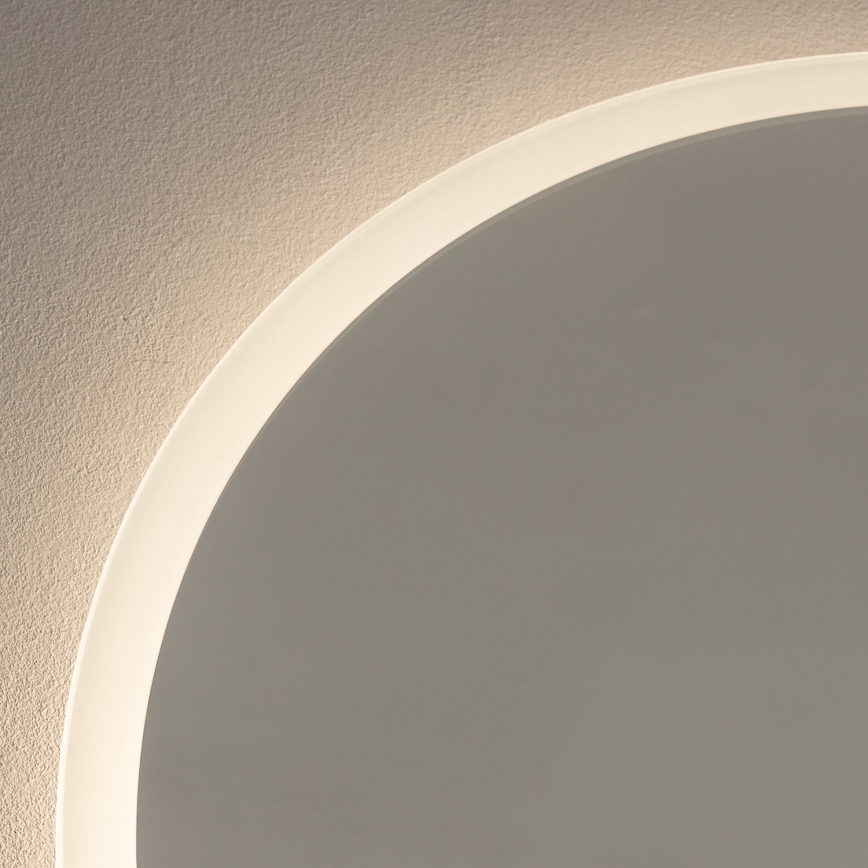 Brilagi - LED-badeværelsesspejl BERNATE LED/19W/230V Ø 60 cm sølv IP44 CRI 90 dæmpbar + CCT