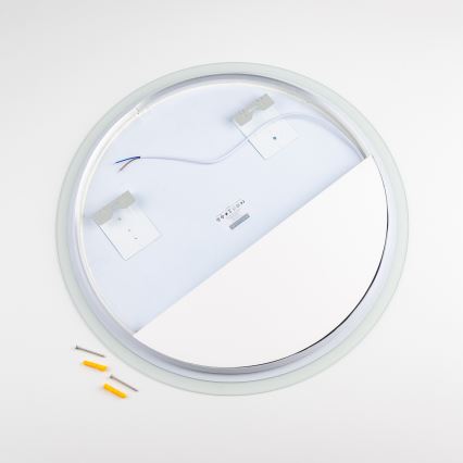 Brilagi - LED-badeværelsesspejl BERNATE LED/19W/230V Ø 60 cm sølv IP44 CRI 90 dæmpbar + CCT