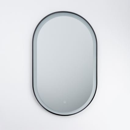 Brilagi - LED-badeværelsesspejl CANZO LED/25W/230V 50x80 cm sort IP44 Ra 90 dæmpbar + CCT
