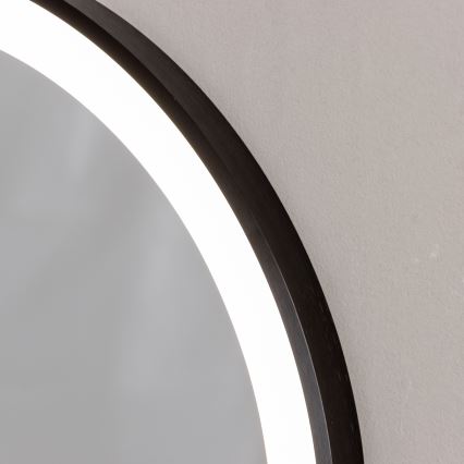 Brilagi - LED-badeværelsesspejl CANZO LED/25W/230V 50x80 cm sort IP44 Ra 90 dæmpbar + CCT