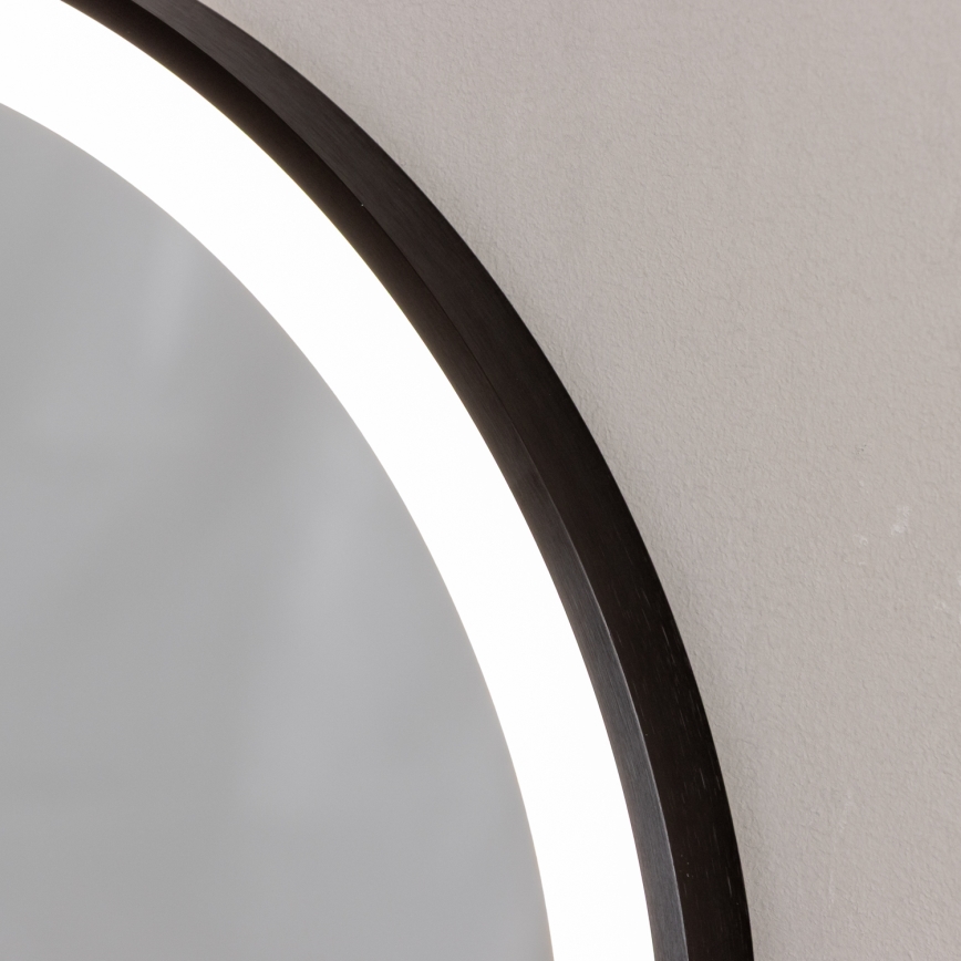 Brilagi - LED-badeværelsesspejl CANZO LED/25W/230V 50x80 cm sort IP44 Ra 90 dæmpbar + CCT