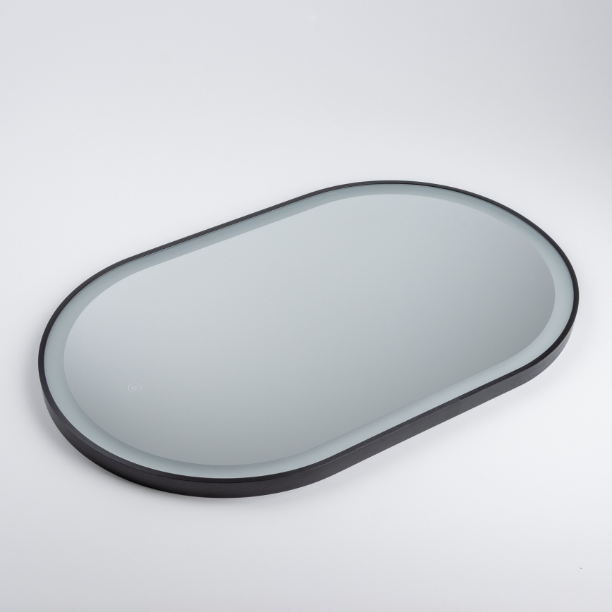 Brilagi - LED-badeværelsesspejl CANZO LED/25W/230V 50x80 cm sort IP44 Ra 90 dæmpbar + CCT