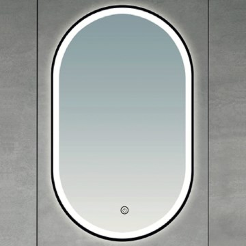 Brilagi - LED-badeværelsesspejl CANZO LED/25W/230V 50x80 cm sort IP44 Ra 90 dæmpbar + CCT