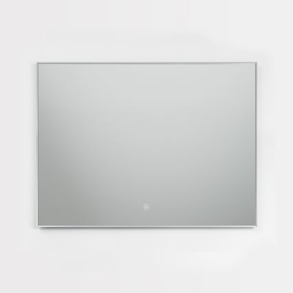 Brilagi - LED badeværelsesspejl DESIO LED/28W/230V 60x80 cm sølv IP44 CRI 90 dæmpbar + CCT