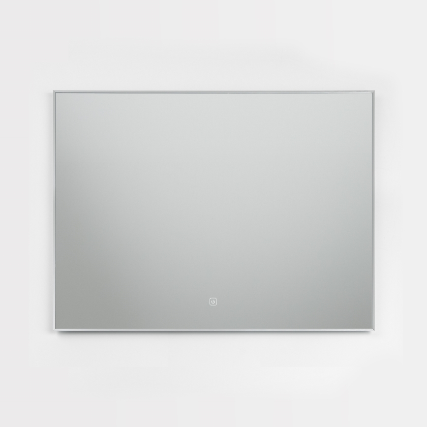 Brilagi - LED badeværelsesspejl DESIO LED/28W/230V 60x80 cm sølv IP44 CRI 90 dæmpbar + CCT