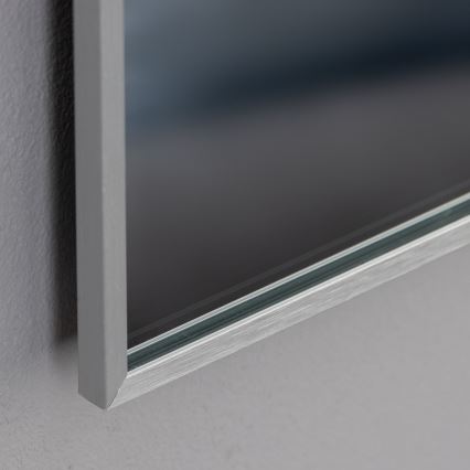 Brilagi - LED badeværelsesspejl DESIO LED/28W/230V 60x80 cm sølv IP44 CRI 90 dæmpbar + CCT