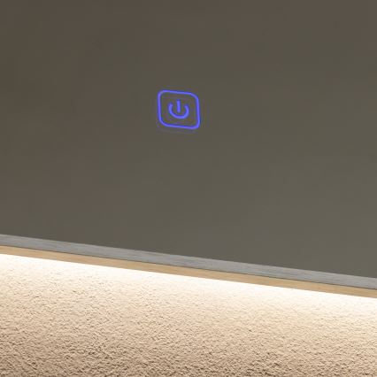 Brilagi - LED badeværelsesspejl DESIO LED/30W/230V 60x90 cm sølv IP44 CRI 90 dæmpbart + CCT