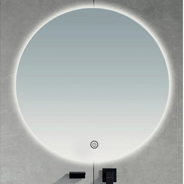 Brilagi - LED-badeværelsesspejl LUNA LED/26W/230V Ø 80 cm IP44 CRI 90 dæmpbar + CCT