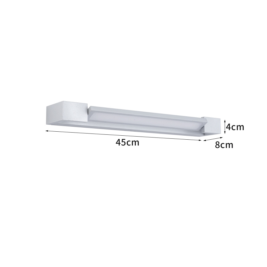 Brilagi - LED-spejlbelysning til badeværelset AQUA LINE LED/12W/230V 45 cm IP44 mat krom CRI 90