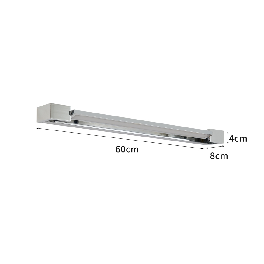 Brilagi - AQUA LINE LED-spejlbelysning til badeværelset, LED/18W/230V, 60 cm, IP44, blank krom