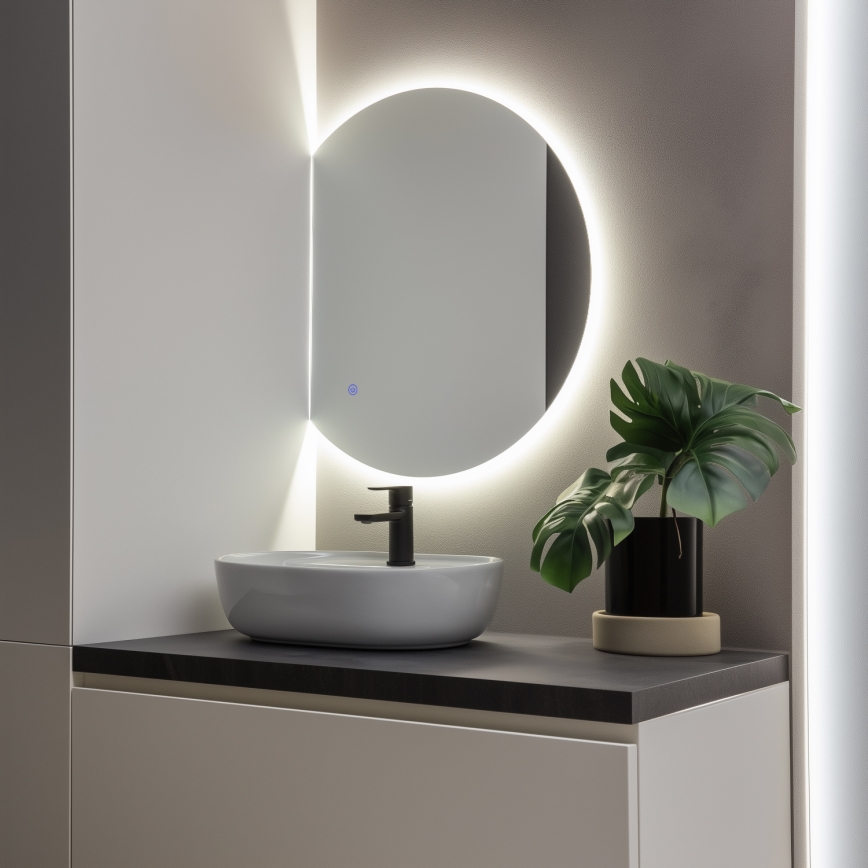 Brilagi - LED badeværelsesspejl MEZZO LED/18W/230V 60x50 cm IP44 CRI 90 dæmpbar + CCT