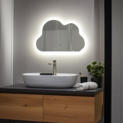 Brilagi - LED badeværelsesspejl NUVOLA LED/19W/230V 37x60 cm IP44 CRI 90 dæmpbart + CCT