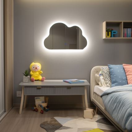Brilagi - LED badeværelsesspejl NUVOLA LED/19W/230V 37x60 cm IP44 CRI 90 dæmpbart + CCT