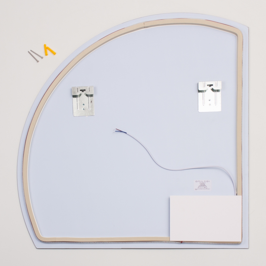 Brilagi - LED badeværelsesspejl QUARTIERE LED/25W/230V 70x75 cm IP44 CRI 90 dæmpbart + CCT