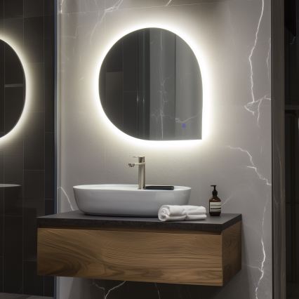Brilagi - LED-badeværelsesspejl RICADI LED/19W/230V 60x60 cm IP44 CRI 90, dæmpbart + CCT