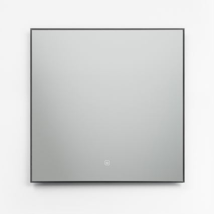 Brilagi - LED badeværelsesspejl SUELLO LED/24W/230V 60x60 cm sort IP44 CRI 90 dæmpbart + CCT