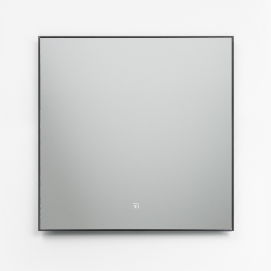 Brilagi - LED badeværelsesspejl SUELLO LED/24W/230V 60x60 cm sort IP44 CRI 90 dæmpbart + CCT