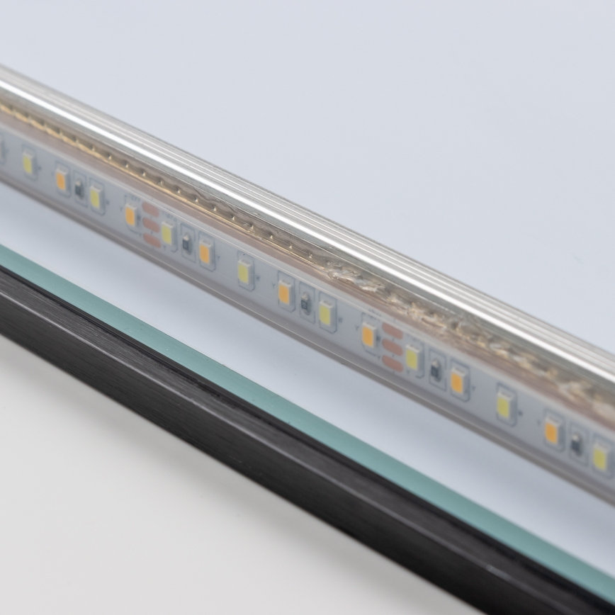 Brilagi - LED badeværelsesspejl SUELLO LED/24W/230V 60x60 cm sort IP44 CRI 90 dæmpbart + CCT