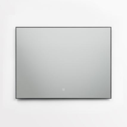 Brilagi - LED badeværelsespejl SUELLO LED/28W/230V 60x80 cm sort IP44 CRI 90 dæmpbart + CCT
