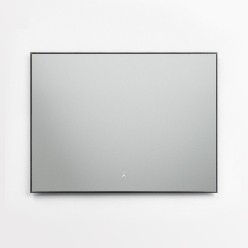 Brilagi - LED badeværelsespejl SUELLO LED/28W/230V 60x80 cm sort IP44 CRI 90 dæmpbart + CCT