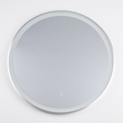 Brilagi - LED badeværelsesspejl TORINO LED/19W/230V Ø 60 cm sølv IP44 CRI 90 dæmpbart + CCT